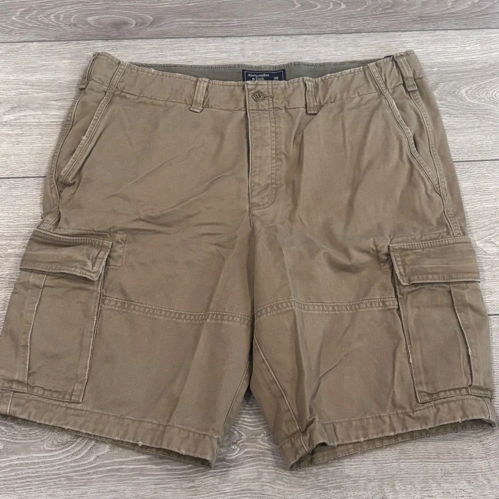 Abercrombie & Fitch Cargo Shorts Mens 36 Brown 10